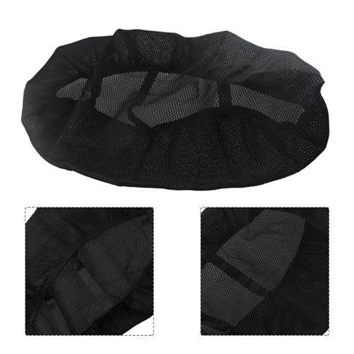 Cubreasiento funda de asiento motocicleta universal protector malla negra transpirable 85x60 4