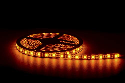 Tira LED Flexible Impermeable 16ft 5050 Luz Ámbar miniatura 3