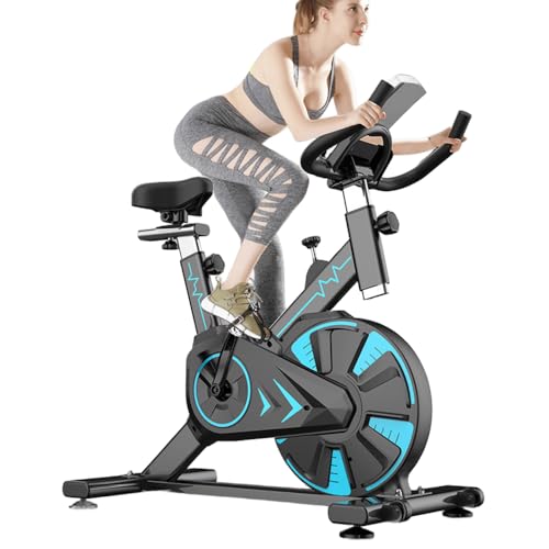LYMCY フィットネスバイク エアロバイク スピンバイク マグネット式 無段階調整 静音 ダイエット器具 組み立て簡単 トレーニング トレーニングバイク 【メーカー保証：2年間】