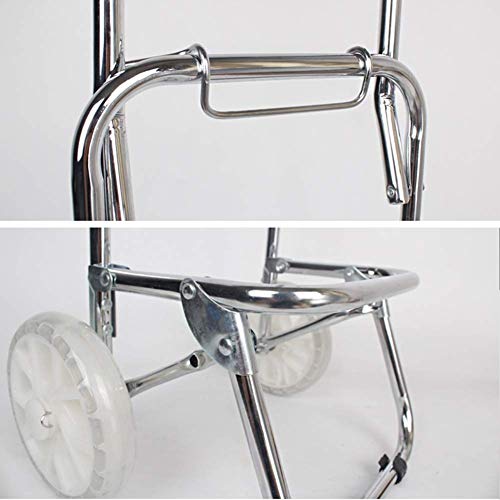 Carrito portátil multifuncional plegable con ruedas de PU miniatura 4