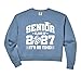 Womens Senior Class 2027 Cheerleader Cheer Team 2027 Senior Comfort Colors Crop Sweatshirt