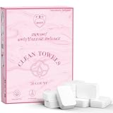 Fcaeon Disposable Face Towel 20 Count Compressed Towel Tablets 12×9 Inch Washcloths for Facial Cleansing Skincare Routine Hotel Stay Bathroom Gym Workout Camping Hiking Portable Travel Cloths (Pink)