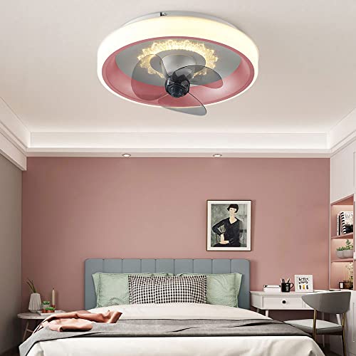 Plafonnier LED nordique à intensité variable avec ventilateur - 5