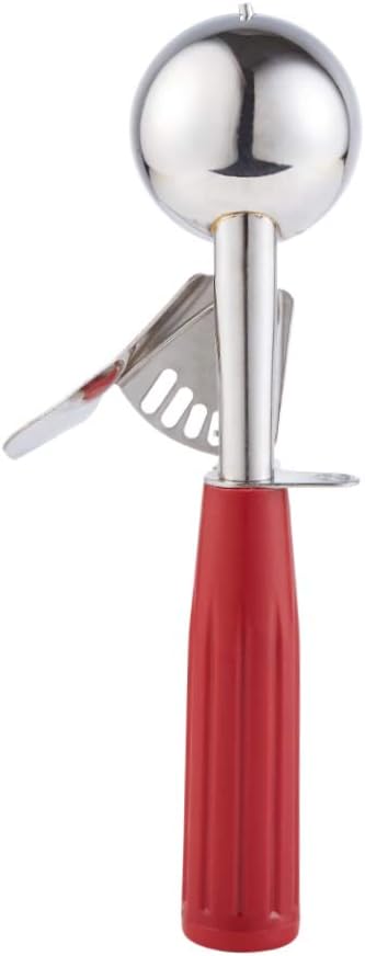 Saebye Cookie Scoop - #24 (1.35 oz) - Disher Scoops, Portion Scoop - Portion Control - 18/8 Stainless Steel, Red Handle image 4