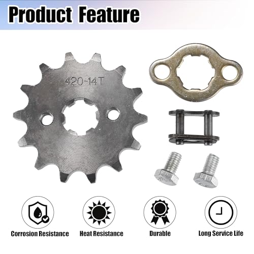 QUARKZMAN 1 Satz 420 14T 17mm Motor Vordere Kettenrad für Dirt Mini Fahrrad ATV