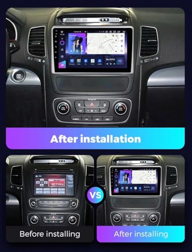 Radio de coche 2 DIN con pantalla HD táctil, Carplay y bluetooth para viajes seguros 2