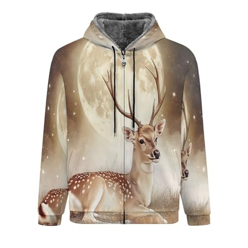 Sweat capuche chaud cerf pour le travail et l'hiver