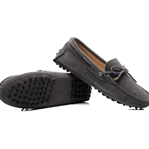 Image of ANUFER Women's Classic Suede Penny Loafers Comfort Handmade Slipper Moccasins