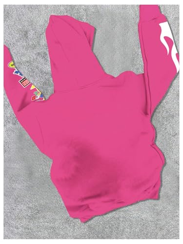 SOLY HUX Men's Y2k Graphic Zip Up Hoodies Drawstring Long Sleeve Casual Sweatshirt Jacket with Pockets2