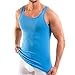 Produktbild HERMKO 3000 Herren Tank Top 100% Bio-Baumwolle in Feinripp, Unterhemd, Muskel Shirt made in EU, Größe:D 8 = EU XXL, Farbe:hellblau