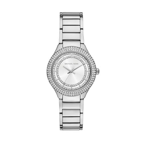 Michael Kors Sylvia Three-Hand Stainless Steel Women's Watch (MK4943)