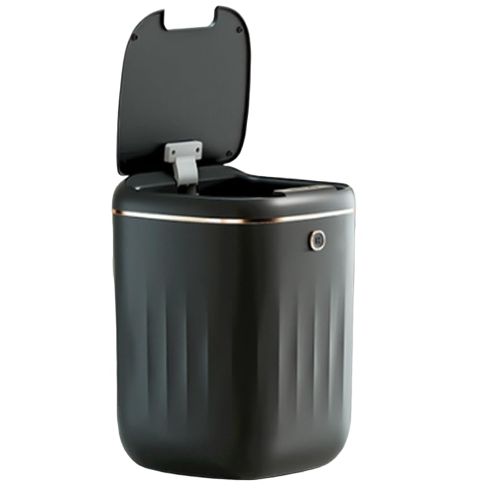 LAUGHERER 20L Smart Trash Can Automatic Sensor Garbage Can Waste Kitchen Bathroom Toilet Garbage Can -Black