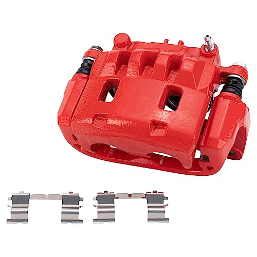 Image of TRQ Performance Front and Rear Brake Caliper Set Brackets Coated Compatible with 2010-2012 Subaru Legacy 2010-2012 Outback