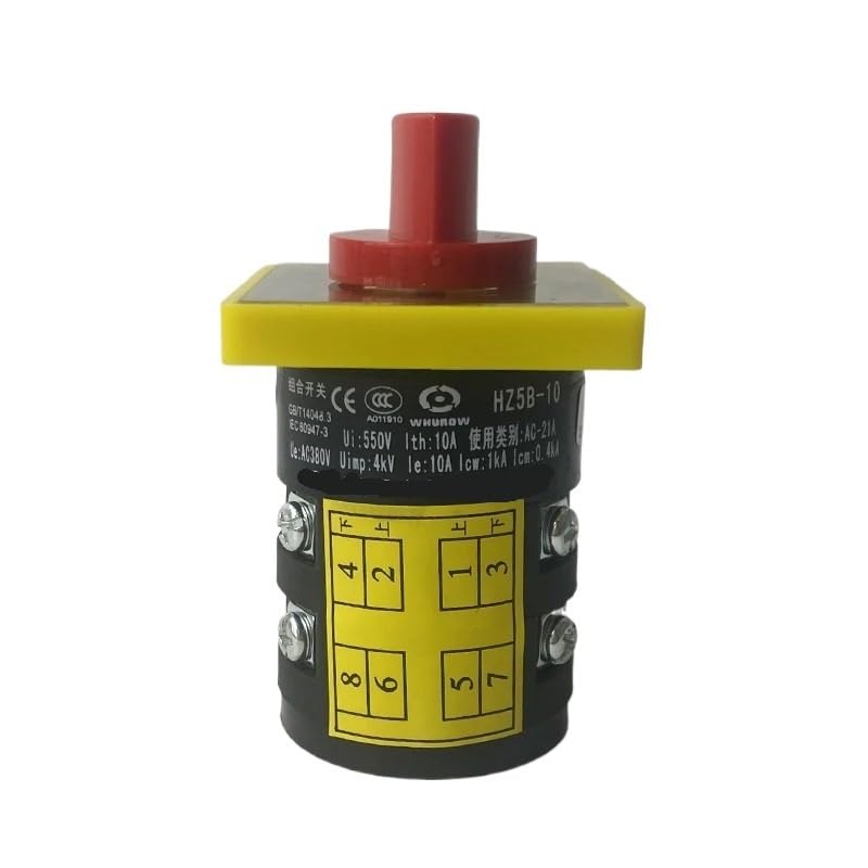 Changeover Switch Electric Motor Generator Transfer Selector HZ5B Series 10A Silver Contact HZ5B-10/2