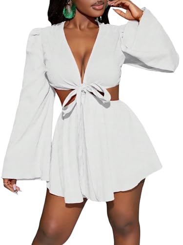 Image of BEAUDRM Women's Summer Tropical Dress Sexy Vacation Outfits Beach Sundress | Tropical Dresses for Women, Summer Dress, Two Piece Sets, Summer Outfits