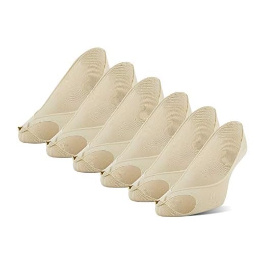 Peds womens Peep Toe No Show Casual Sock, Nude (6 Pairs), Shoe Size 8-12 US