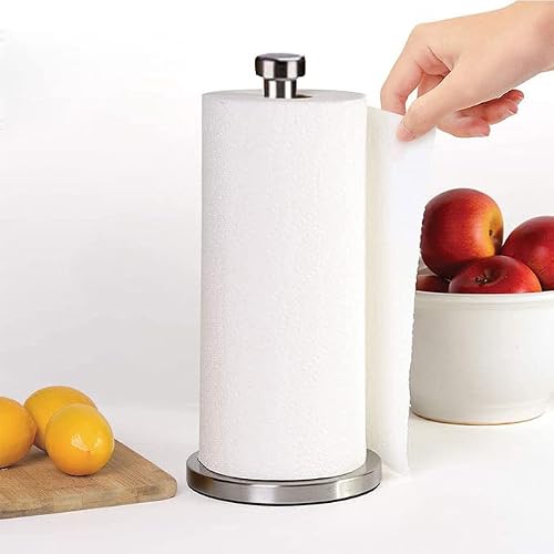 27Hzys Stainless Steel Paper Towel Holder With Base Vertical Design, Paper Towel Holder Countertop, Paper Towel Holder… #TOP1