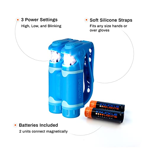 Knuckle Lights Colors - Running Light For Runners, Joggers, Dog Walking, Camping & Hiking. Unique Led Flashlight As An Alternative To Headlamps. A Great Addition To Your Night Reflective Running Gear #TOP3