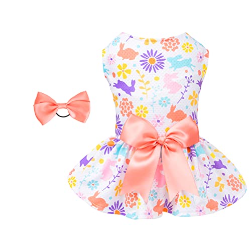 Image of CuteBone Dog Mesh Dress Puppy Sundress Pet Outfit Summer Fashion for Small Dogs Girl Cat Clothes