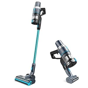 JASHEN V18 draadloze stofzuiger, 350 W vermogen sterke zuigkracht 2 LED-aangedreven borstels Draadloze steelstofzuiger…