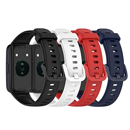 E ECSEM Bands Compatible with Huawei Band 10/9/8 Smartwatch Replacement Silicone Adjustable Bracelet...