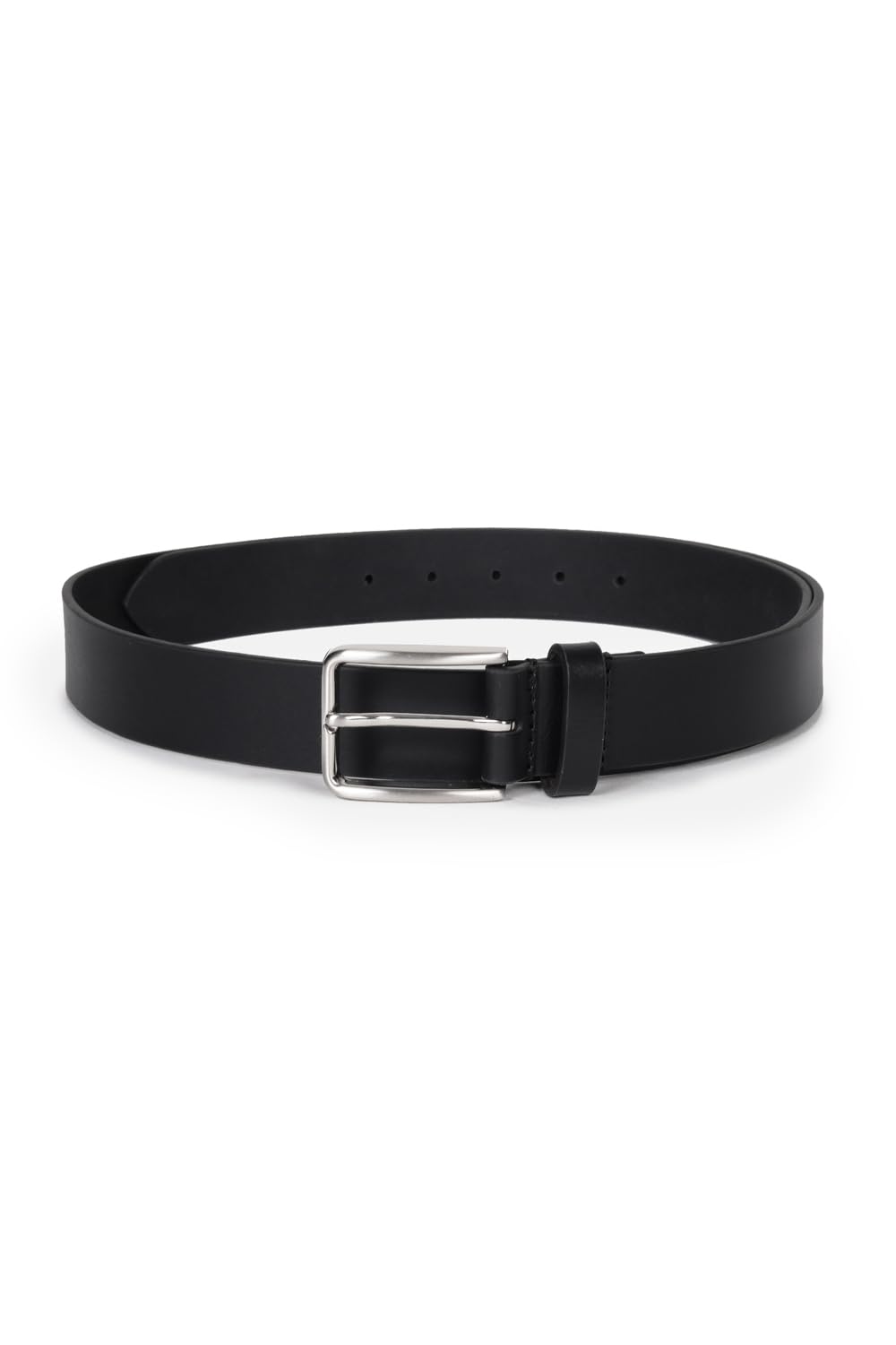 louis philippe Men's 100% Italian Leather Shiny Nickel Buckle Formal Profile Belt-picture-23
