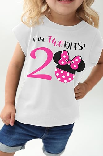 Luke and Lulu Birthday Girl Shirt – 2nd Birthday Outfit Girl – Toddler & Kids 2 Year Old Outfit – Cute Ears & Bow Design4