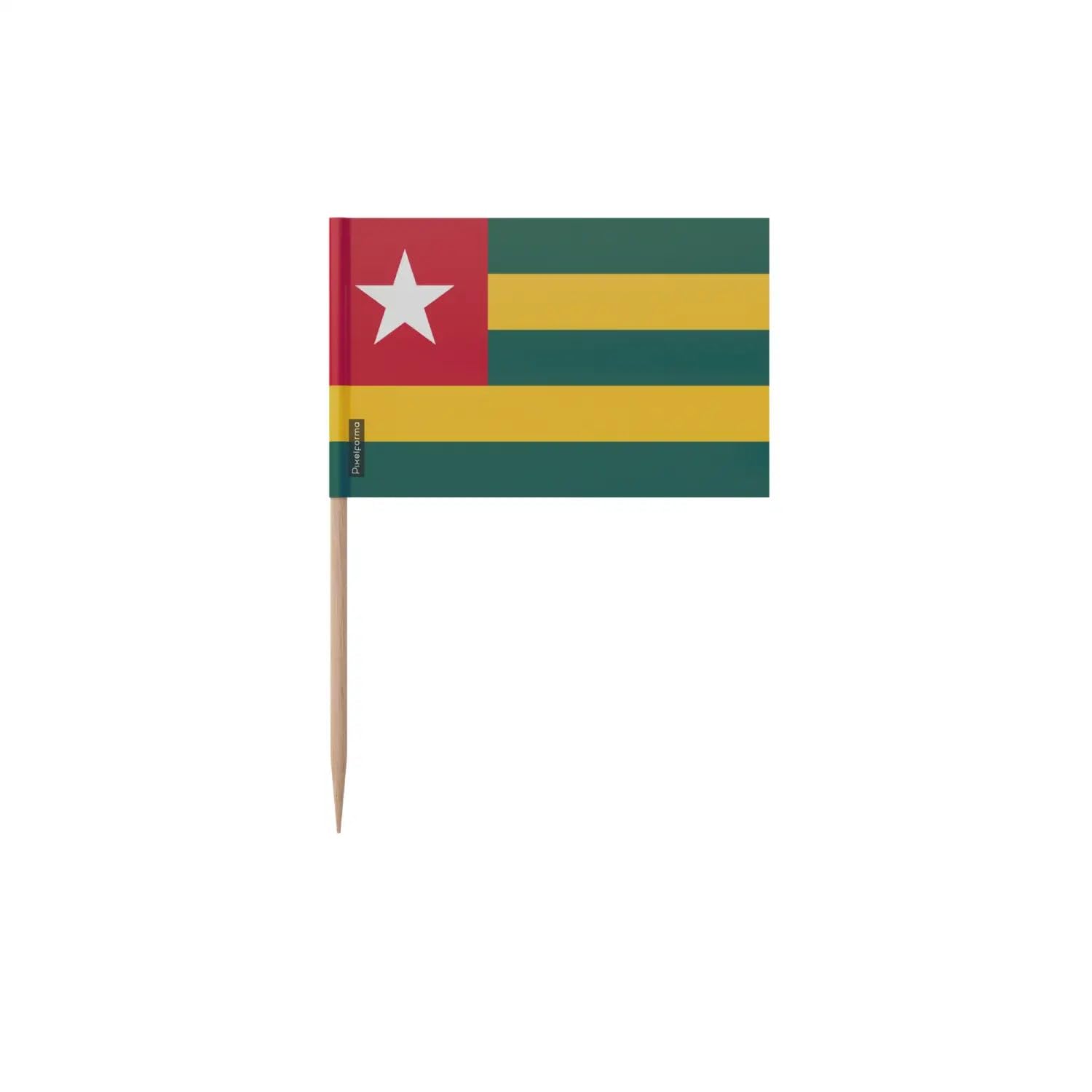 Palillo de dientes de la bandera de Togo en varios tamaños, 100 piezas, 12 cm
