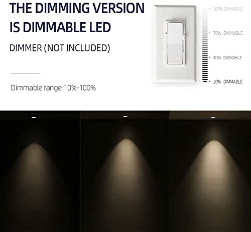 Iluminador de ángulo ajustable WQHPLMD con acabado negro premium de 7W 4