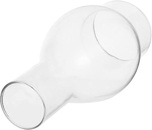 Miniatura 2 de Toyvian Lámpara de aceite para chimenea, pantalla de cristal vintage de queroseno, base de 2 pulgadas, lámpara de queroseno transparente antiguo