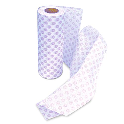 Image of YORK Multipurpose Cleaning Disposable Household Tissue Paper, Reusable Kitchen Highly Absorbent Clean Wipes in Roll 40 Pcs Size 25 * 40 CM [021100]