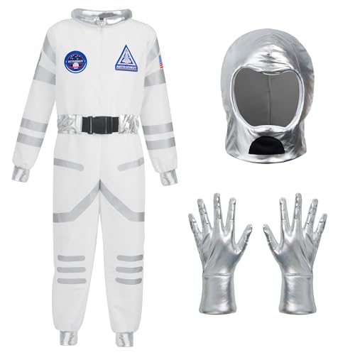 Spooktacular Creations Blau Astronaut Kostüm mit Helm für Kinder, Raumanzug, Space Jumpsuit, Halloween Astronaut NASA Kostüm...