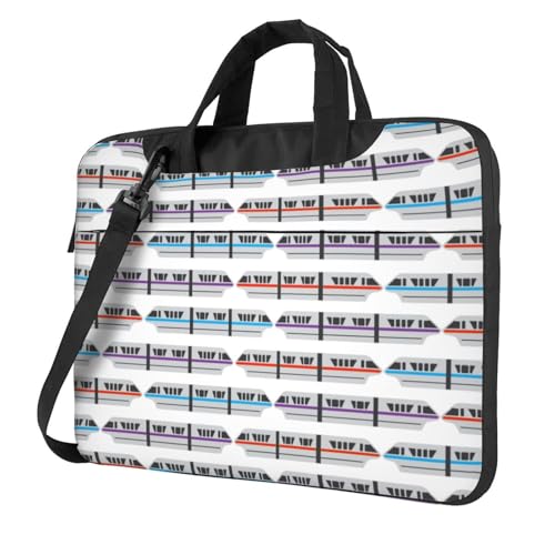 Sac ordinateur portable pour bureau école et voyage imprimé train