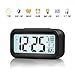 BOYON Alarm Clock for Heavy Sleepers, Smart Clock, Display Time, Date, Temperature, Battery Operated,Light Sensor 5.3