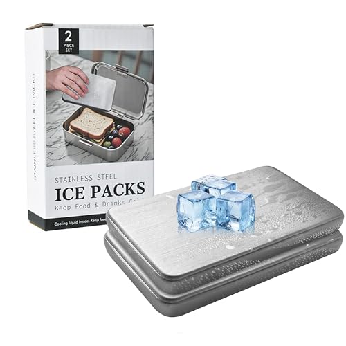 保冷剤 長時間 強力 スピード冷凍&高性能保冷 驚異の保冷力 最高な冷却用品 防災 長時間 保冷ステンレス製アイス保 繰り返し使用可 防災用にも最適 (小型スクエア)