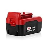 Jialipok 18V 6.0Ah Lithium Replacement for Porter Cable 18V Battery PC18B PC18BL PC1800D PC18BLX...