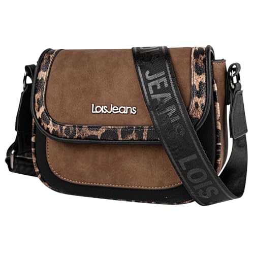 Lois - Bolso Bandolera Mujer Versátil para Diario y Viajes Estilo Casual Urbano Práctico Compacto Moda Bolsos De Mujer Bandolera. Bolso Marron Mujer