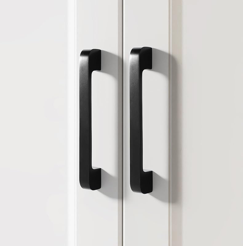 取っ手 2 個入 黒のソリッド真鍮製引き出しハンドル ヴィンテージワードローブドア真鍮ハンドル 寝室 キッチン キャビネットハードウ