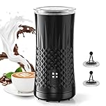 VIWAVE Milk Frother Electric,4 in 1 Automatic Milk Frother, Hot&Cold Milk Foamer, 240ml, Fast, Stainless Steel Milk Steamer, Auto Shut-Off Milk Warmer, Silent Operation for Coffee,Latte,Cappuccino