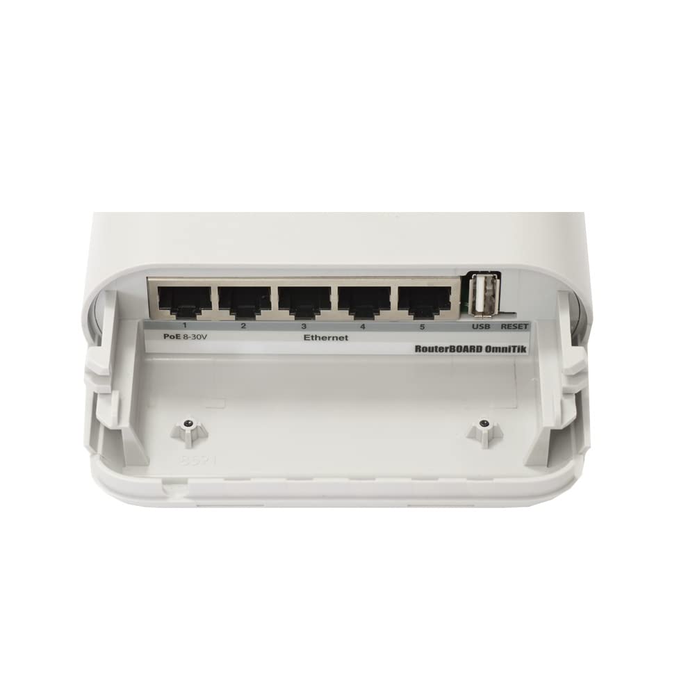 Mikrotik OmniTIK UPA-5HnD Power Over Ethernet (PoE) White WLAN Access Point