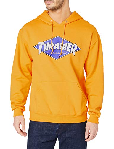 THRASHER Diamond Logo, Maillot de survêtement Homme, Opacity, Gold (Amarillo), S Regular