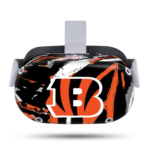 Skin Cincinnati Bengals Meta Quest 2 Protéger Casque VR Rayures Autocollant Vinyle