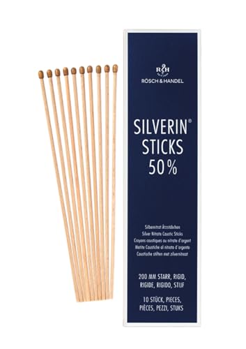 nitrato di potassio, bastoncini per incisione, 200 mm, rigidi, 10 pezzi, per il trattamento di carne selvaggia, per il trattamento di calci e calli