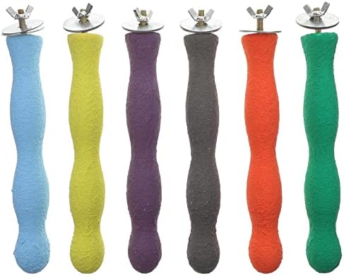 Posatoio Per Pappagalli Villcase - Giocattolo Limaunghie E Becco, Design Ergonomico Per Gabbie