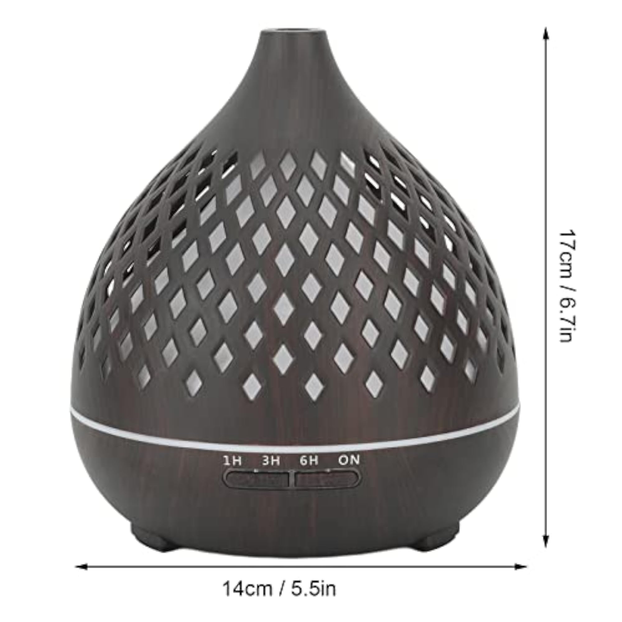 Ubersweet Wood Grain Aroma Diffuser with Remote Control