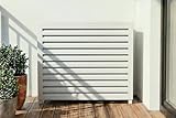 Casanoov Cache clim & pompe à chaleur ANETO aluminium blanc   taille M