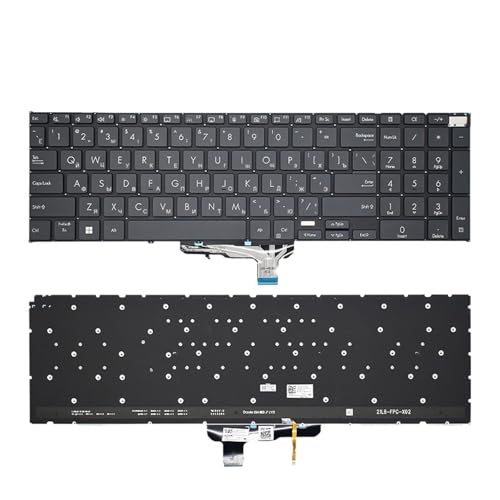 Clavier Russe Zenbook UM6702 haute précision gris rétroéclairé RU d'origine