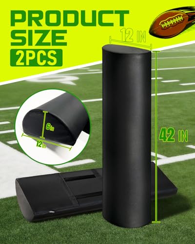 image for Wibeelee 2 PCS Football Step Over Dummy PU Football Tackling Dummy Wat