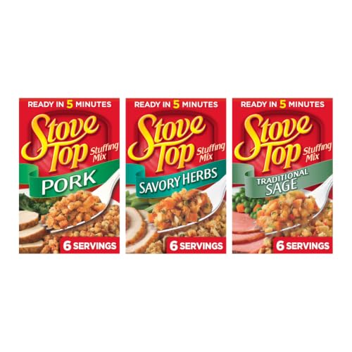 Kraft Stove Top Pork, Savory Herbs and Sage Mix Pack of 3