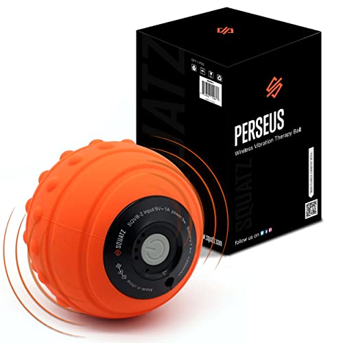 Squatz Wireless Vibrating Massage Ball - 3 Vibration Intensity Levels, 2 To 5 Hours Battery Life Power, Portable And Rechargeable, Deep Tissue Trigger Point Therapy Suitable For Massaging Muscles #TOP22